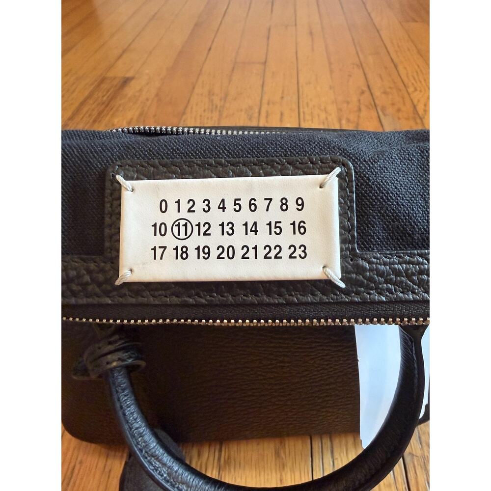 Maison Margiela 5AC Satchel Bag Womens Small Black Leather Crossbody Italy - Picture 2 of 16
